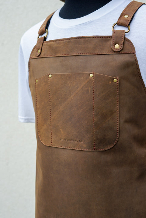 Apron (Crazyhorse Brown/Full-Grain Leather Apron)