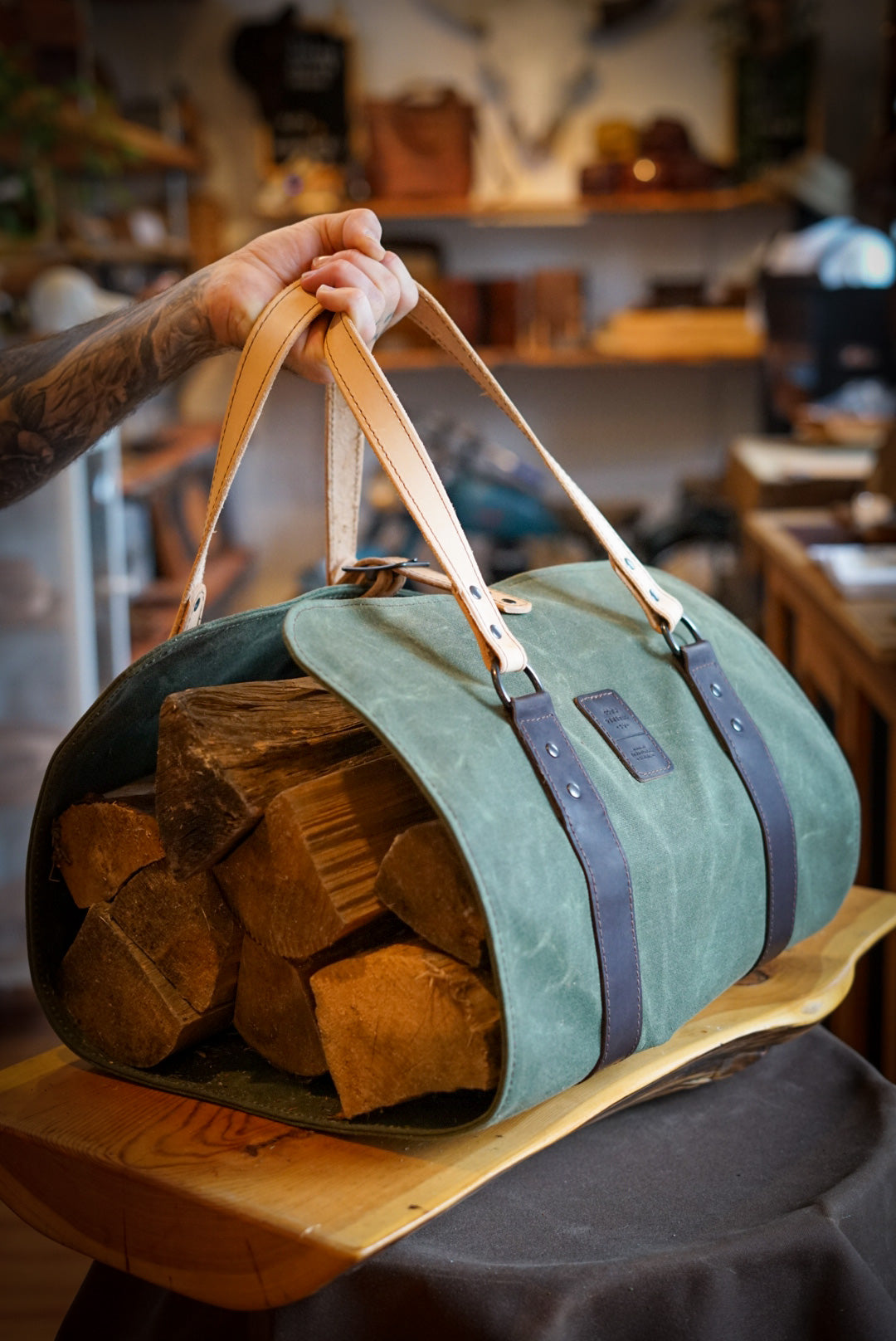 Waxed log carrier sale