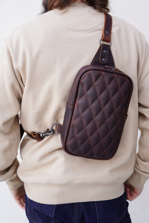 Sling Bag (Diamond Stitch: Pitstop Briar Brown)