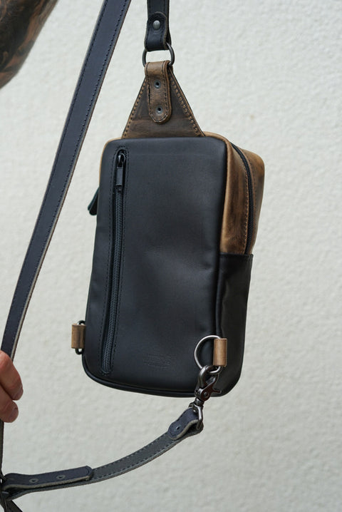 Sling Bag (Two Tone: Hillbilly Sepia + Flat Black Accents)