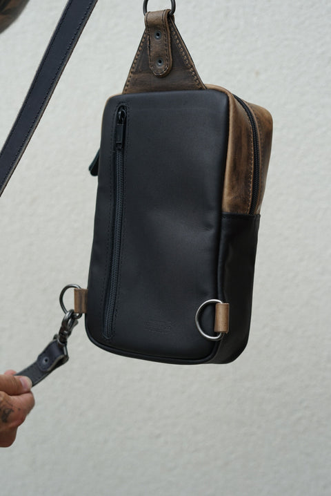 Sling Bag (Two Tone: Hillbilly Sepia + Flat Black Accents)