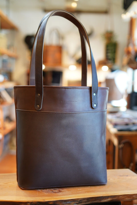 Tote Bag (Two Tone: Dark Amber Harness + Rock River Cappuccino)