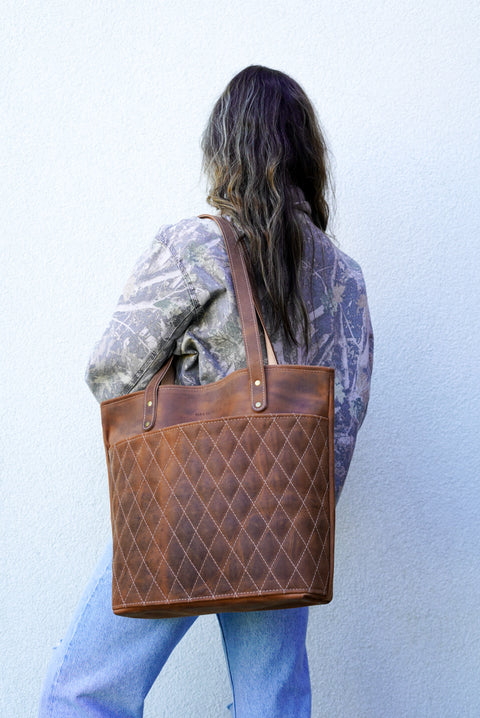 Tote Bag (Diamond Stitch: Carmel Brown)