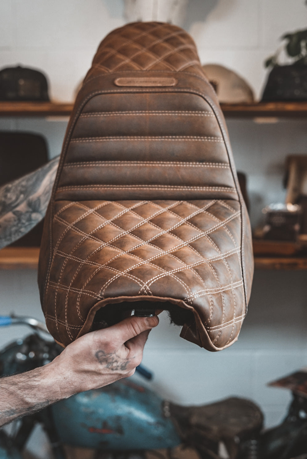 Motorcycle seat shop upholstery cost